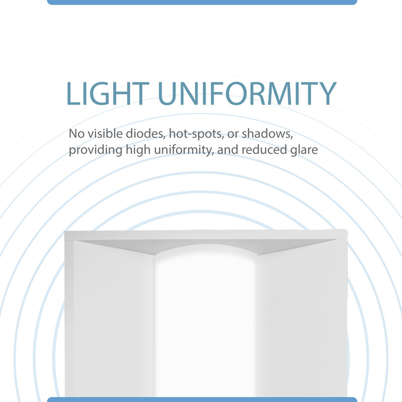 Dimmable Troffer Ceiling Light, 2.13" H x 23.74" W x 47.80" D