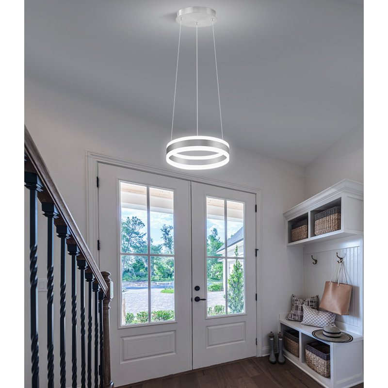 Lustre moderne 7,8 po à DEL, Silver
