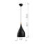Luminaire suspendu en forme de cloche à 1 lumière Milana-1556478716