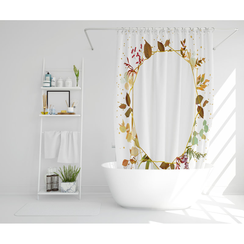 Meri Polyester Shower Curtain Set, 168cm H x 168cm W