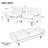 74.4" PU Convertible Futons Sofa Bed For Living Room-276310971