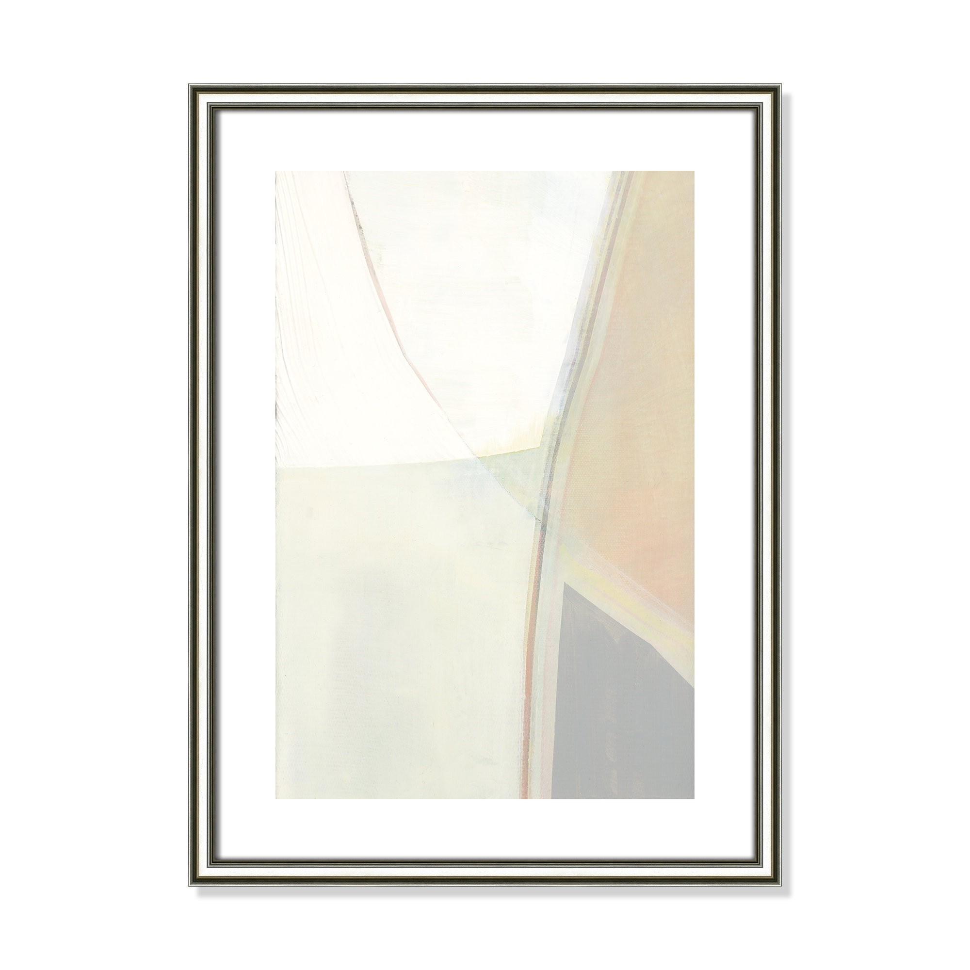 In Neutral II - Painting Print, 23" H x 17" W x 0.88" D, Silver Framed Paper