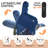  Dual Motor Lay Flat Power Lift Recliner Chair for Elderly, Chenille Fabric Electric Lift Chairs for Adults, 400lbs Heavy Duty Power Recliner with Heat Massage Charging Ports, Chenille Blue-129176067-129176063