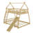Twin Over Queen House Bunk Bed With Nets And Ramp-1126472616