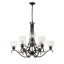 Lustre à niveaux unique à 9 lumières Leitner