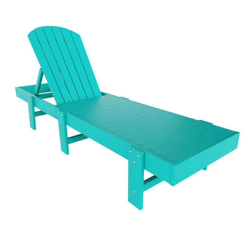 Méridienne inclinable en poly 77,7 po, Turquoise