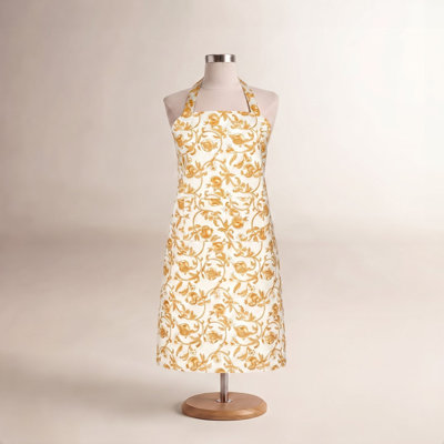 Brona Mother's Day Floral Cotton Bib Apron