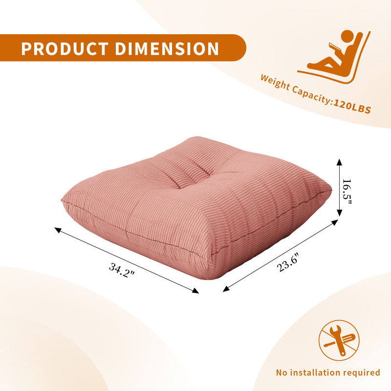 Repose-pieds à compression - Fauteuil à billes sans accoudoirs pour fauteuil, Rose