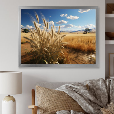 Golden Harvest Meadow Horizon II - prairies, art mural