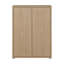 Chadwic Modern minimalistic cabinet unit with 2 doors and 2 internal shelves, engineered wood, warm oak decor, 74.5 cm W x 99.1 cm H x 41.5 cm D-124889450