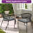 Adila Outdoor Stacking Dining Armchair with Cushion-1718551024