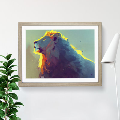Lion Vol.2 Abstract - Single Picture Frame Print