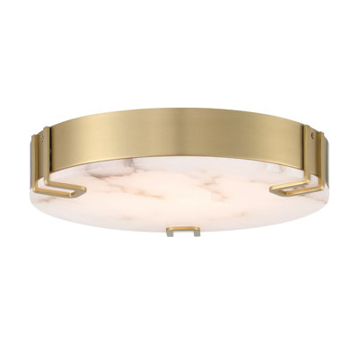 Noga, Flush Mount, Alabaster