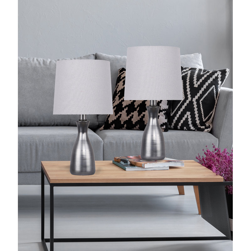 Johnchristian Metal Table Lamp, Vintage Metal, Natural