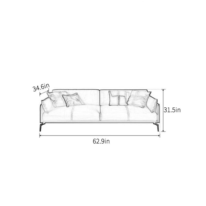 Italian casual fashion business sofa