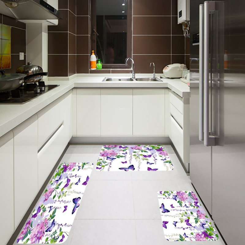 Tapis de cuisine 3 pièces Mid Century