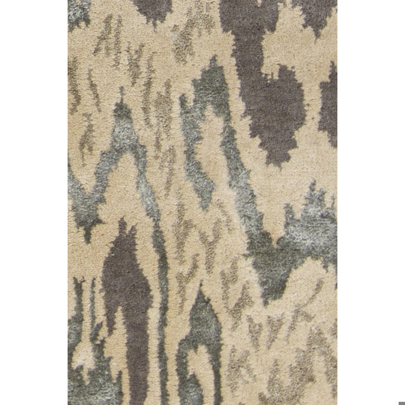 Tapis en laine et viscose à motif abstrait ikat Donk, 7 pi 9 po x 10 pi 6 po