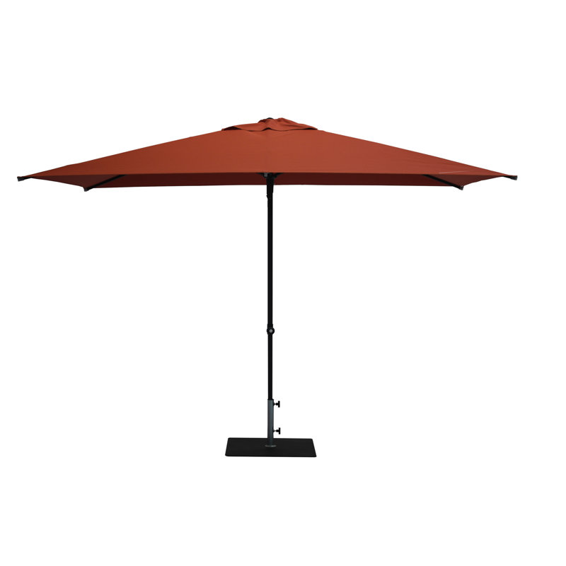 Arthos 300cm X 200cm Rectangular Market Parasol, Terracotta