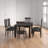 Schoenberg 6 - Person Solid Wood Solid Wood Top Four Leg Dining Set