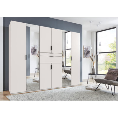 Qusai 8 Door Manufactured Wood Wardrobe