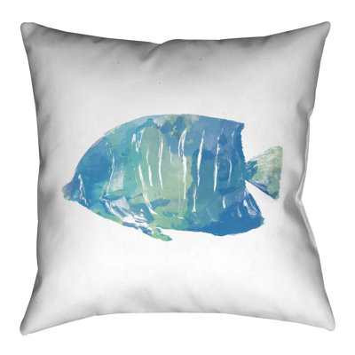 Coussin extérieur pêche aquarelle Colgate