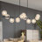 11-light Chandelier Black Modern Light Bubble Pendant Lights Fixture Large Chandelier For Kitchen Island Dining Room