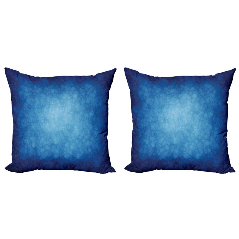 Ensemble de 2 taies décoratives bleues Ambesonne, 24" X 24"
