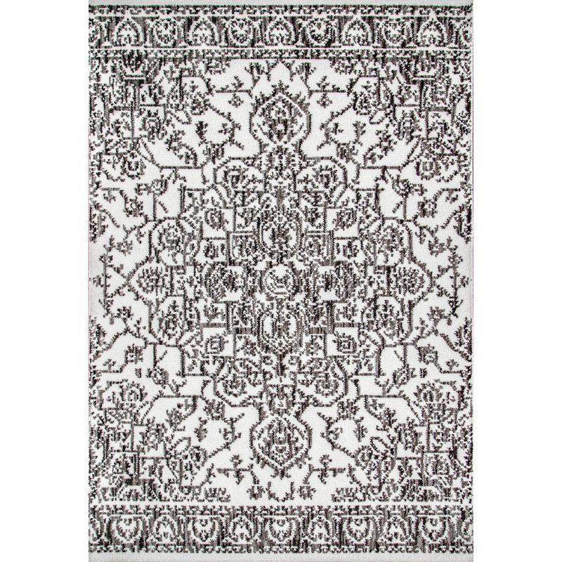 Okolona Oriental Indoor Rug, Rectangle 6'7" x 9'