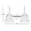 Salem 2-Light Dimmable Brass/Gray Vanity Light