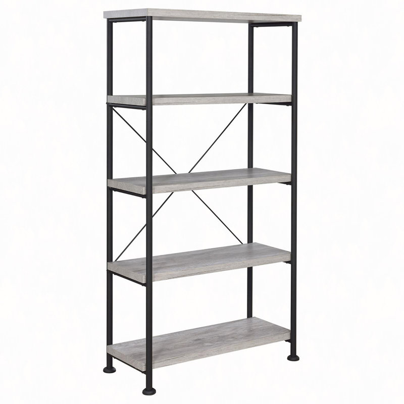 Bibliothèque à 4 tablettes, Gris