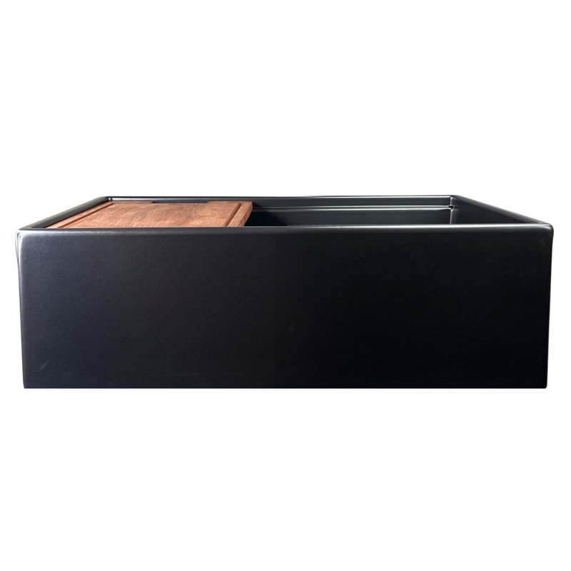 30'' L Single Basin Kitchen Sink, Matte Black
