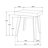 Square Wood Side Table, Walnut Brown