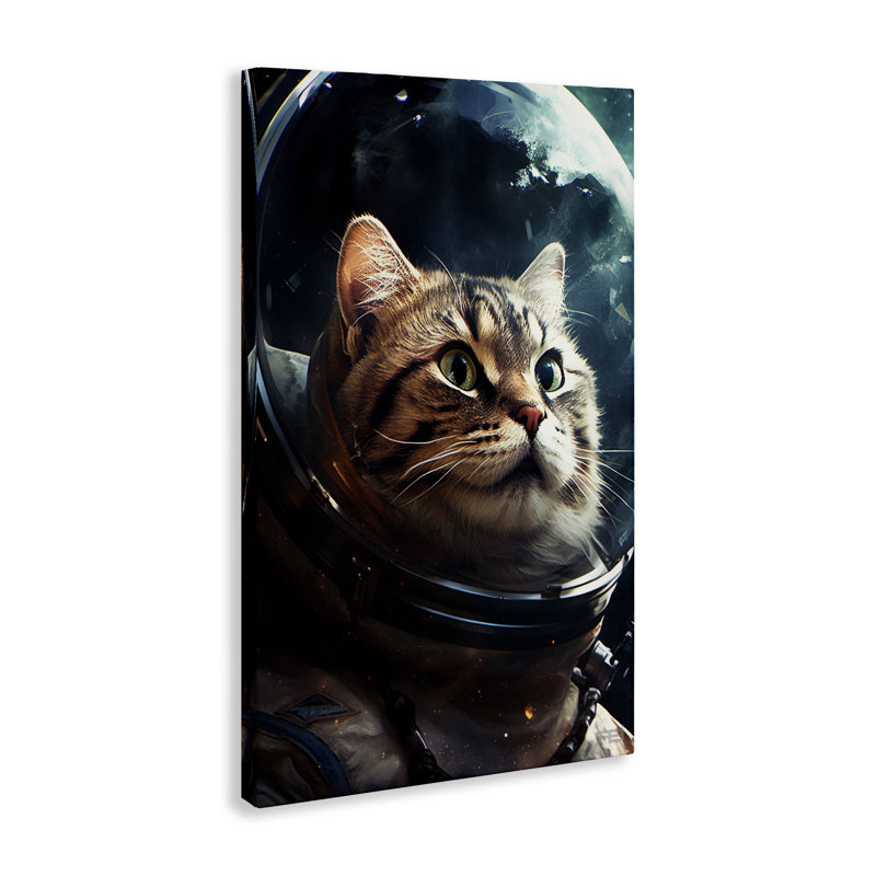 «Amazed Astronaut Cat» par Roozbeh Bahramali, H 36 po x l 24 po