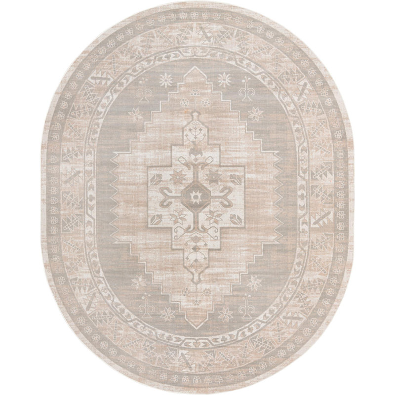 Matthei Oriental Indoor Rug, Oval 8' x 10'