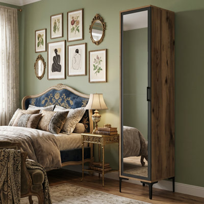 Armoire simple avec miroir 16 po Aurelia