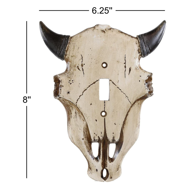 Ensemble de 2 murs de crâne de vache bison