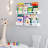 UTAH Wood Wall Shelf, 32", White, 2Pcs