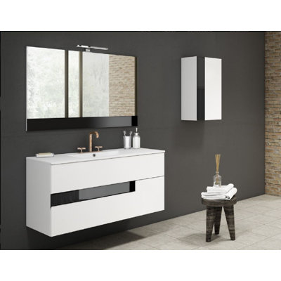 Ensemble de meuble-lavabo mural simple 48 po Anelka