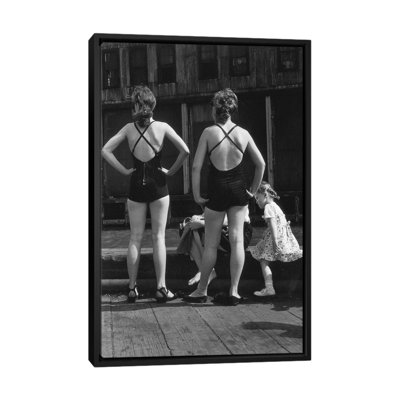 Two Women with Bathing Suits (Gansevoort Pier NYC, 1948) by Ruth Orkin - Photograph Print