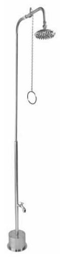 Pull Chain Freestanding Outdoor Shower