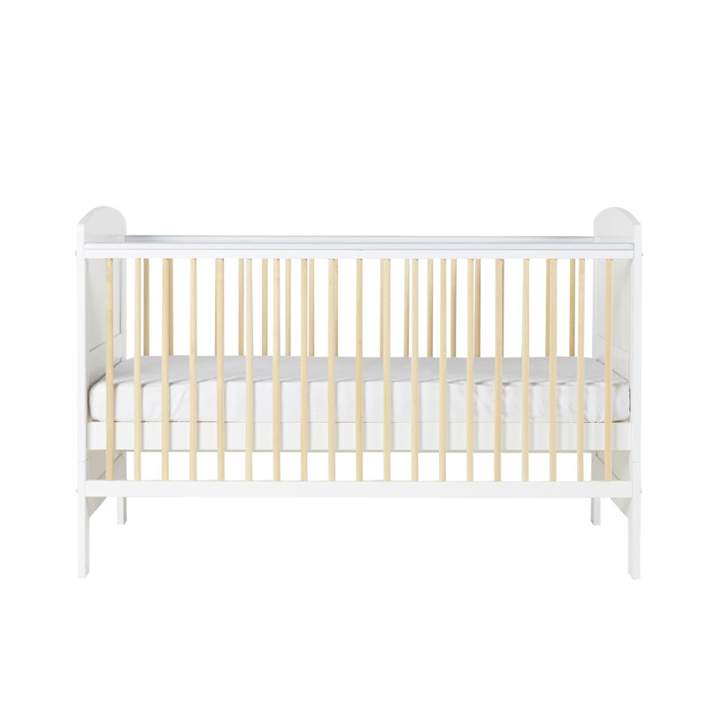 Coleby Scandi Cot Bed and Premium Sprung Mattress  - Scandi White