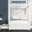 Lit plateforme à baldaquin avec lit gigogne, Maximize Living Surface
