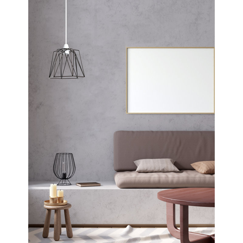 26 cm H Bell Pendant Shade ( Screw On ) in Black