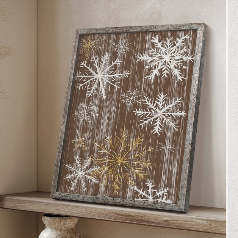 «Christmas Holiday Art XXII», reproduction encadrée - bois massif, H 21 po x l 17 po