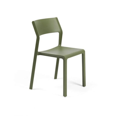 Trill Plastic Outdoor Stacking Dining Side Chair