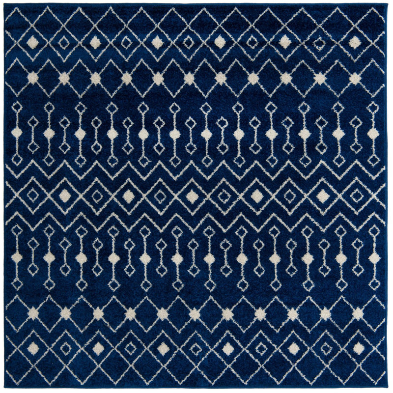 Geometric Indoor Rug, Square 6'