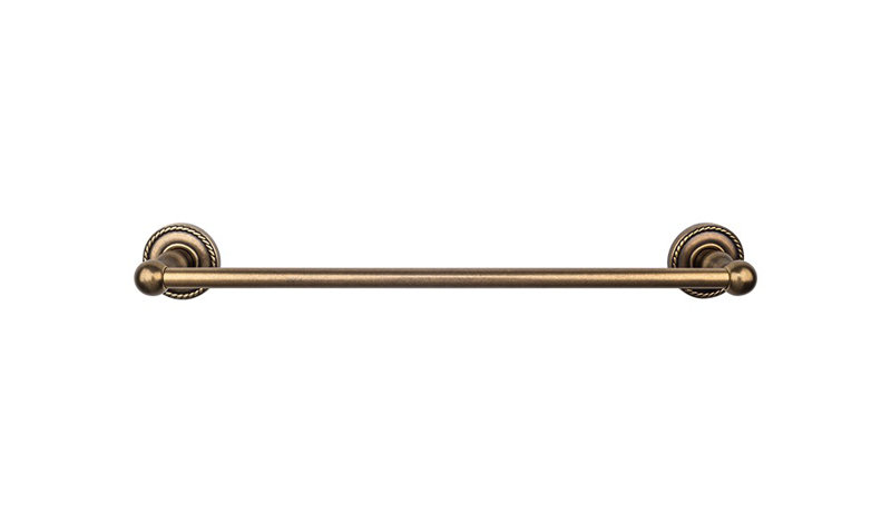 Edwardian Bath Single 26 1/2" Wall Mounted  Towel Bar, German Bronze