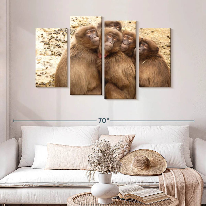 Brampt Monkey Troop, 32" H x 52" W
