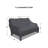 Arikka 55.5'' Wide Straight Eucalyptus Loveseat Cover
