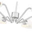 Lustre 6 lumières breton en nickel brossé-123223124